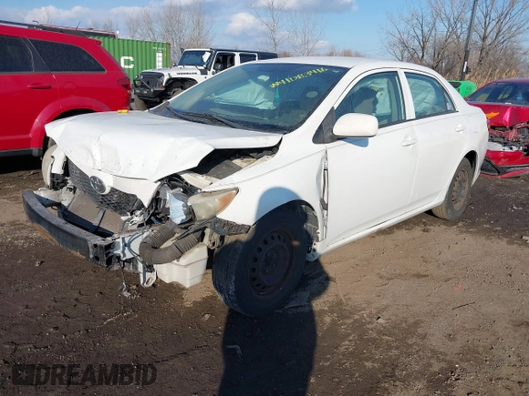 2009 Toyota Corolla with VIN JTDBL40E099093677, listed as a IAAI auction lot 41358667 with 147,688 mi miles. Bid and sale history available at carsss.com. Image 2.