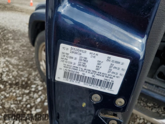 2002 Jeep Liberty Limited with VIN 1J4GL58K52W213948, listed as a Copart auction lot 60555885 with 96,415 mi miles and Salvage title. Bid and sale history available at DreamBid. Image 13.