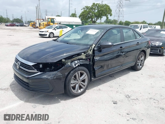 2023 Volkswagen Jetta SE with VIN 3VW7M7BU3PM037141, listed as a IAAI auction lot 42446046 with 21,149 mi miles and . Bid and sale history available at DreamBid. Image 19.