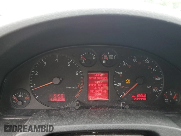 2001 Audi A6 z VIN WAUED64BX1N099176, wystawiony jako Copart lot #58463345 z przebiegiem 234 448 mil mil oraz Czysty tytuł • Clean title. Historia ofert i sprzedaży dostępna na DreamBid. Obrazek 9.