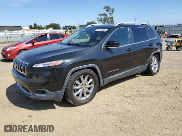 2016 Jeep Cherokee Limited with VIN 1C4PJLDB9GW207115, listed as a Copart auction lot 60512885 with 97,583 mi miles and Salvage title. Bid and sale history available at DreamBid. Image 1.