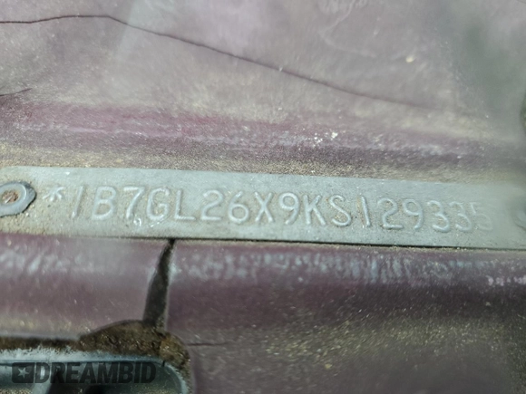 1989 Dodge Dakota S z VIN 1B7GL26X9KS129335, wystawiony jako Copart lot #82744003 z przebiegiem 174 152 mil mil oraz Szkoda całkowita • Salvage title. Historia ofert i sprzedaży dostępna na DreamBid. Obrazek 12.