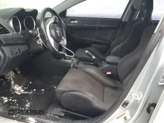 2014 Mitsubishi Lancer Evolution MR with VIN JA32W5FV6EU000610, listed as a Copart auction lot 43634925 with 62,301 mi miles and Salvage Title. Bid and sale history available at carsss.com. Image 7.