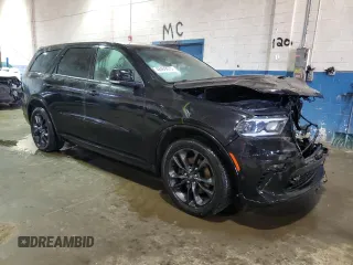 2021 Dodge Durango R/T with VIN 1C4SDJCTXMC662603, listed as a Copart auction lot 48469975 with 65,195 mi miles and Salvage Title. Bid and sale history available at DreamBid. Image 4.