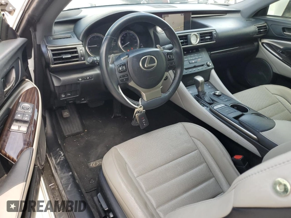 2015 Lexus RC 350 F Sport with VIN JTHHE5BCXF5000574, listed as a Copart auction lot 55218575 with 96,835 mi miles and Salvage title. Bid and sale history available at DreamBid. Image 8.