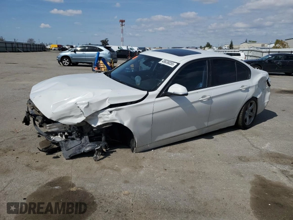 2015 BMW 3 Series 320i with VIN WBA3B1C54FK136422, listed as a Copart auction lot 48638055 with 140,614 mi miles and Salvage Title. Bid and sale history available at carsss.com. Image 1.