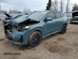 2023 BMW X1 xDrive28i with VIN WBX73EF02P5W11223, listed as a Copart auction lot 49205155 with 17,083 mi miles and Salvage Title. Bid and sale history available at carsss.com. Image 1.