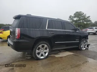 2018 GMC Yukon Denali with VIN 1GKS1CKJ5JR152838, listed as a Copart auction lot 44698935 with 123,807 mi miles and Salvage Title. Bid and sale history available at carsss.com. Image 3.