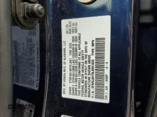 2020 Honda Odyssey EX-L with VIN 5FNRL6H70LB051653, listed as a Copart auction lot 45387985 with 63,747 mi miles and Salvage Title. Bid and sale history available at carsss.com. Image 13.