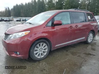 2012 Toyota Sienna XLE with VIN 5TDDK3DC8CS047778, listed as a Copart auction lot 49496155 with 100,522 mi miles and Salvage Title. Bid and sale history available at carsss.com. Image 1.