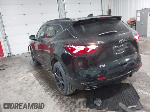 2020 Chevrolet Blazer RS z VIN 3GNKBKRS5LS702645, wystawiony jako IAAI lot #42589833 z przebiegiem 58 994 mil mil oraz . Historia ofert i sprzedaży dostępna na DreamBid. Obrazek 3.