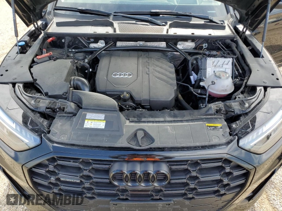 2022 Audi Q5 S line Prestige with VIN WA1FAAFY7N2111029, listed as a Copart auction lot 61124405 with 28,442 mi miles and Salvage title. Bid and sale history available at DreamBid. Image 12.