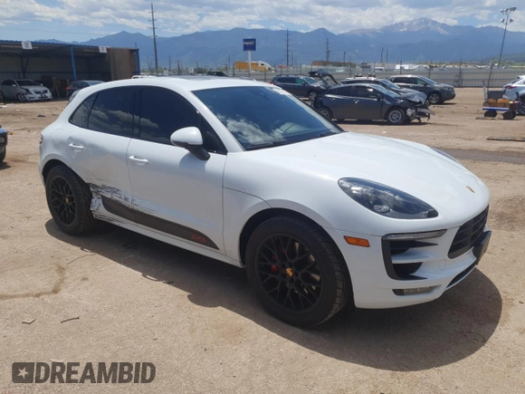 2017 Porsche Macan GTS with VIN WP1AG2A51HLB53890, listed as a Copart auction lot 60327315 with 64,446 mi miles and Salvage title. Bid and sale history available at DreamBid. Image 4.