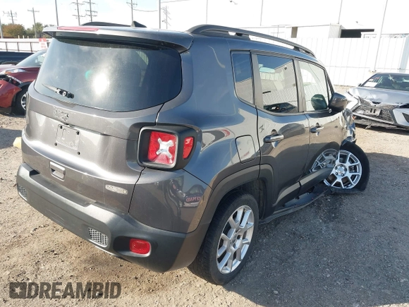 2020 Jeep Renegade Latitude with VIN ZACNJABB8LPL25157, listed as a IAAI auction lot 41065402 with 64,982 mi miles. Bid and sale history available at carsss.com. Image 4.