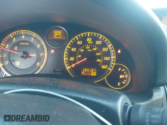2005 Infiniti G35 with VIN JNKCV51E15M205962, listed as a IAAI auction lot 41386642 with 194,197 mi miles and . Bid and sale history available at DreamBid. Image 7.
