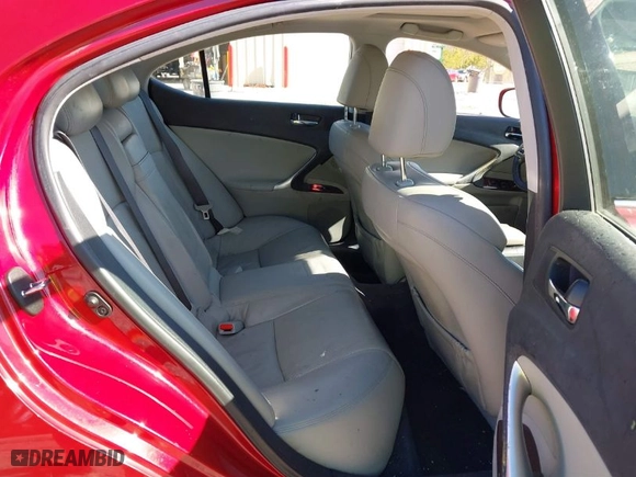2008 Lexus IS 250 with VIN JTHCK262282024889, listed as a IAAI auction lot 41459279 with 203,088 mi miles. Bid and sale history available at carsss.com. Image 8.