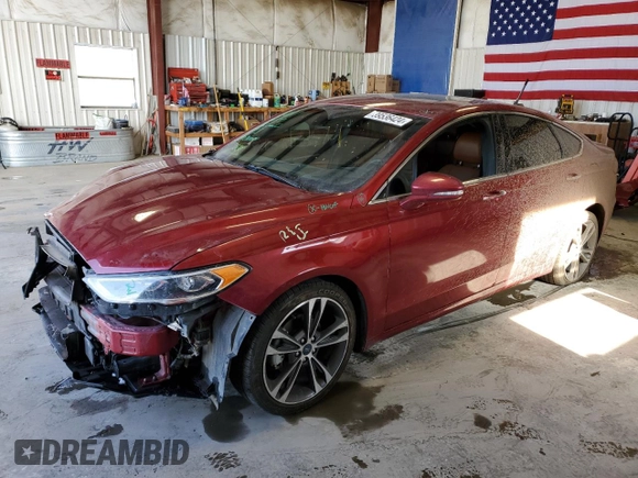 2019 Ford Fusion Titanium with VIN 3FA6P0D91KR206872, listed as a Copart auction lot 39536424 with 90,755 mi miles and Salvage Title. Bid and sale history available at carsss.com. Image 1.