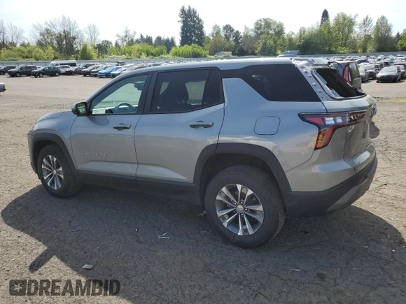 2025 Chevrolet Equinox FWD LT with VIN 3GNAXHEG1SL205294, listed as a Copart auction lot 54738255 with 6,029 mi miles and Clean Title. Bid and sale history available at DreamBid. Image 2.