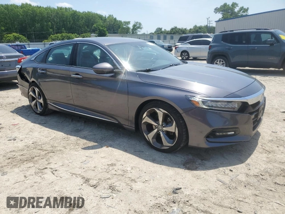 2019 Honda Accord Touring with VIN 1HGCV2F95KA028021, listed as a Copart auction lot 57060845 with 86,014 mi miles and Salvage title. Bid and sale history available at DreamBid. Image 4.