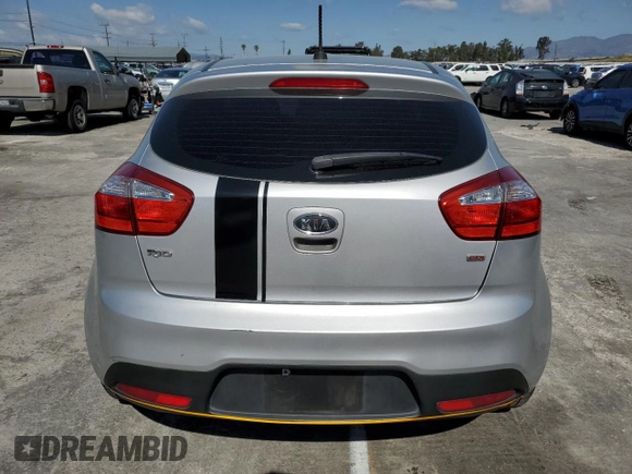 2012 Kia Rio LX with VIN KNADM5A37C6092993, listed as a Copart auction lot 48458034 with 108,314 mi miles and Salvage Title. Bid and sale history available at DreamBid. Image 6.
