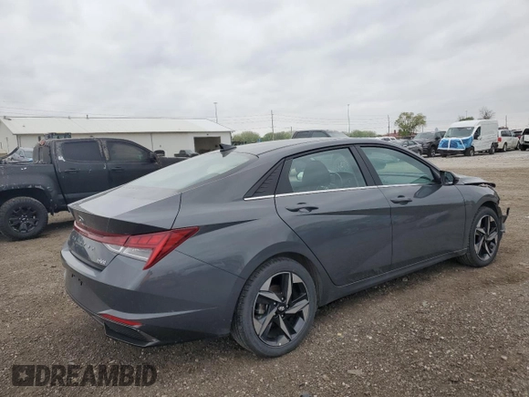 2023 Hyundai Elantra Limited z VIN KMHLN4AJXPU070150, wystawiony jako Copart lot #53938995 z przebiegiem 27 508 mil mil oraz Szkoda całkowita • Salvage title. Historia ofert i sprzedaży dostępna na DreamBid. Obrazek 3.