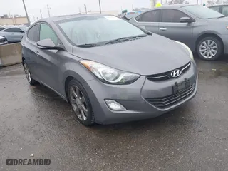 2012 Hyundai Elantra GLS with VIN 5NPDH4AE7CH093523, listed as a IAAI auction lot 41559497 with 184,662 mi miles. Bid and sale history available at carsss.com. Image 1.