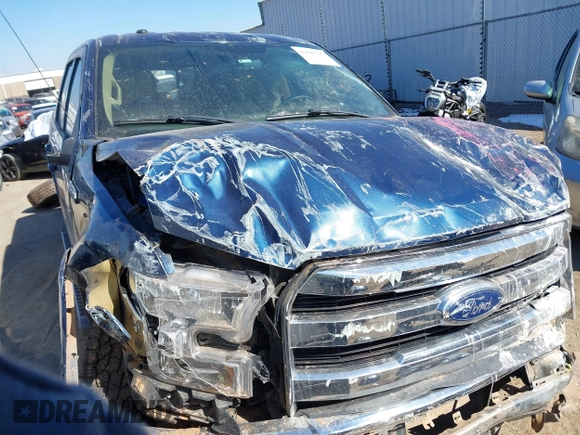 2017 Ford F-150 XL with VIN 1FTEW1EF6HKE49609, listed as a IAAI auction lot 41629397 with 98,192 mi miles. Bid and sale history available at carsss.com. Image 1.