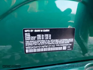 2022 BMW M3 Competition xDrive with VIN WBS43AY01NFN12110, listed as a Copart auction lot 77625594 with 0 mi miles and Salvage Title. Bid and sale history available at carsss.com. Image 14.