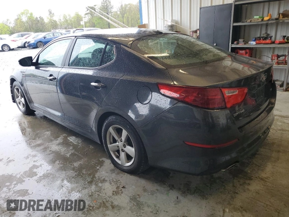2015 Kia Optima LX with VIN 5XXGM4A76FG462530, listed as a Copart auction lot 48503955 with 258,904 mi miles and Salvage Title. Bid and sale history available at DreamBid. Image 2.