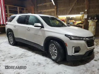 2022 Chevrolet Traverse LT Cloth with VIN 1GNEVGKWXNJ108717, listed as a Copart auction lot 44271965 with 75,959 mi miles and Salvage title. Bid and sale history available at DreamBid. Image 4.