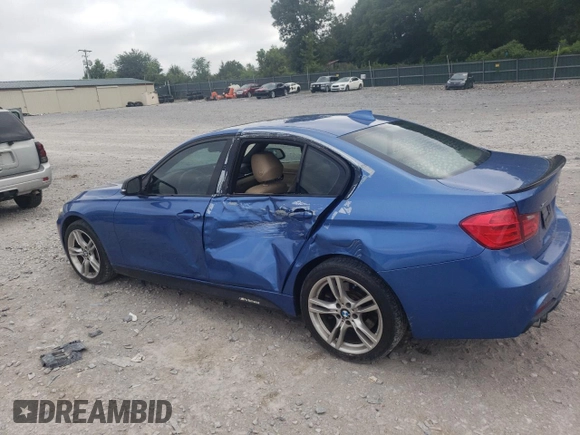 2015 BMW 3 Series 328i xDrive with VIN WBA3B5G50FNS12329, listed as a Copart auction lot 62928215 with 146,562 mi miles and Salvage title. Bid and sale history available at DreamBid. Image 2.