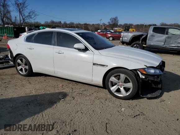 2017 Jaguar XF with VIN SAJBR4BN3HCY32314, listed as a Copart auction lot 48234065 with 126,212 mi miles and Salvage Title. Bid and sale history available at DreamBid. Image 4.
