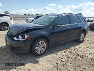 2016 Volkswagen Golf SportWagen TSI S with VIN 3VWC17AU1GM523181, listed as a Copart auction lot 60384164 with 0 mi miles and Salvage Title. Bid and sale history available at carsss.com. Image 1.
