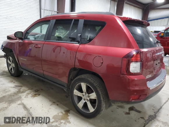 2016 Jeep Compass High Altitude с VIN 1C4NJCEAXGD806825, выставлен на аукционе Copart как лот 53179625 с пробегом Не указан миль и Списание • Salvage title. История ставок и продаж доступна на DreamBid. Изображение 2.