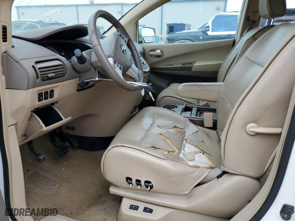 2008 Nissan Quest SE with VIN 5N1BV28U88N119650, listed as a Copart auction lot 84724794 with 0 mi miles and Salvage Title. Bid and sale history available at carsss.com. Image 7.