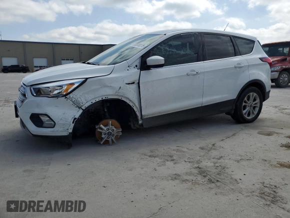 2019 Ford Escape SE with VIN 1FMCU9GD2KUA21566, listed as a Copart auction lot 53618215 with 51,186 mi miles and Salvage Title. Bid and sale history available at carsss.com. Image 1.