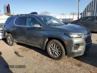 2023 Chevrolet Traverse LT Cloth with VIN 1GNERGKW6PJ148672, listed as a Copart auction lot 49722365 with 81,800 mi miles and Salvage title. Bid and sale history available at DreamBid. Image 4.
