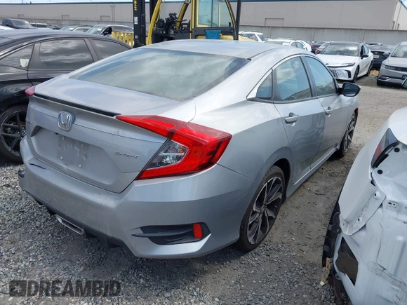 2019 Honda Civic Sedan Sport with VIN 19XFC2F85KE200828, listed as a IAAI auction lot 41807119 with 76,490 mi miles. Bid and sale history available at carsss.com. Image 4.