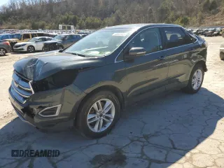 2015 Ford Edge SEL with VIN 2FMTK4J84FBB41272, listed as a Copart auction lot 46843405 with 0 mi miles and Salvage Title. Bid and sale history available at carsss.com. Image 1.