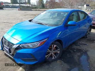 2021 Nissan Sentra SV with VIN 3N1AB8CV1MY204499, listed as a IAAI auction lot 41678411 with 60,813 mi miles and . Bid and sale history available at DreamBid. Image 2.