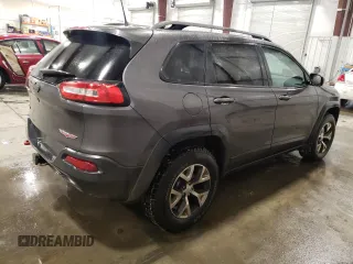 2017 Jeep Cherokee Trailhawk L Plus with VIN 1C4PJMBS0HD225346, listed as a Copart auction lot 85757134 with 81,810 mi miles and Salvage Title. Bid and sale history available at carsss.com. Image 3.