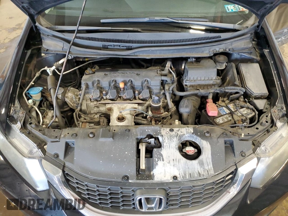 2014 Honda Civic LX with VIN 19XFB2F57EE202917, listed as a Copart auction lot 55391425 with 127,198 mi miles and Salvage Title. Bid and sale history available at carsss.com. Image 11.