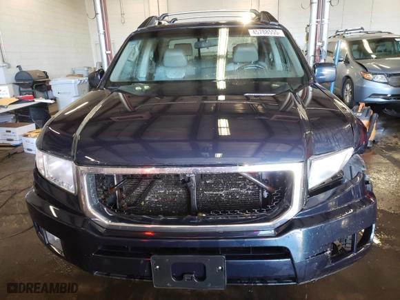 2011 Honda Ridgeline RTL with VIN 5FPYK1F51BB003104, listed as a Copart auction lot 45788555 with 257,211 mi miles and Salvage Title. Bid and sale history available at carsss.com. Image 5.