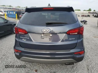 2017 Hyundai Santa Fe 2.4L with VIN 5NMZU3LB7HH026312, listed as a Copart auction lot 54841725 with 148,463 mi miles and Salvage title. Bid and sale history available at DreamBid. Image 6.