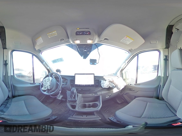 2024 Ford Transit Cargo with VIN 1FTBW3U86RKB32433, listed as a Copart auction lot 85781534 with 15,889 mi miles and Salvage Title. Bid and sale history available at DreamBid. Image 14.