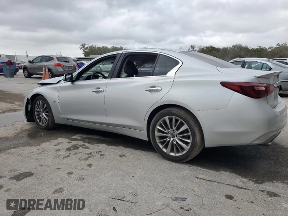2019 Infiniti Q50 3.0t Signature Edition with VIN JN1EV7AP6KM514591, listed as a Copart auction lot 84735724 with 64,178 mi miles and Non Repairable. Bid and sale history available at carsss.com. Image 2.