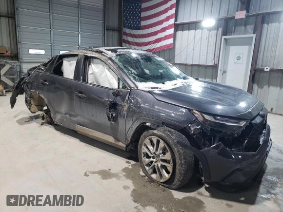 2023 Toyota RAV4 XLE Premium with VIN 2T3A1RFV2PC386663, listed as a Copart auction lot 45134765 with 26,726 mi miles and Salvage Title. Bid and sale history available at carsss.com. Image 4.