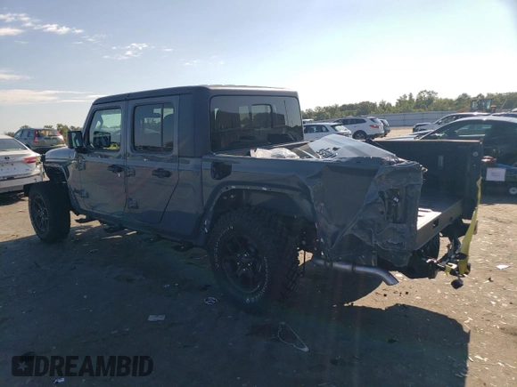 2024 Jeep Gladiator Sport z VIN 1C6HJTAG0RL117318, wystawiony jako Copart lot #67834434 z przebiegiem 2 331 mil mil oraz Szkoda całkowita • Salvage title. Historia ofert i sprzedaży dostępna na DreamBid. Obrazek 2.