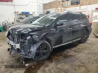 2018 Nissan Pathfinder S with VIN 5N1DR2MM9JC654913, listed as a Copart auction lot 42820755 with 93,808 mi miles and Non Repairable. Bid and sale history available at DreamBid. Image 1.