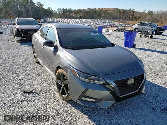 2022 Nissan Sentra SR with VIN 3N1AB8DV7NY210663, listed as a Copart auction lot 89328285 with 57,991 mi miles and Salvage Title. Bid and sale history available at carsss.com. Image 10.